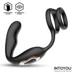 Bruce Masajeador Prostatico 360º y Doble Anillo con Vibracion